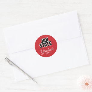 Jacksonville State University Graduation Classic Round Sticker