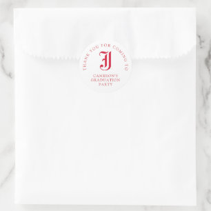 Jacksonville State University Graduation Classic Round Sticker