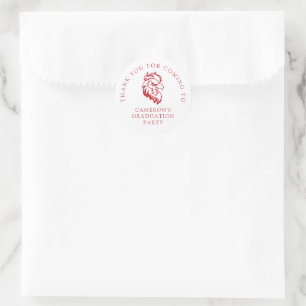 Jacksonville State University Graduation Classic Round Sticker