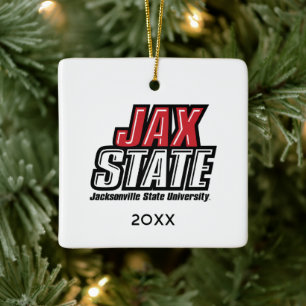 Jacksonville State University Holiday Ceramic Ornament