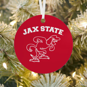 Jacksonville State University Holiday Metal Ornament