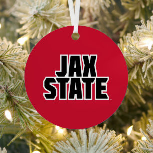 Jacksonville State University Holiday Metal Ornament