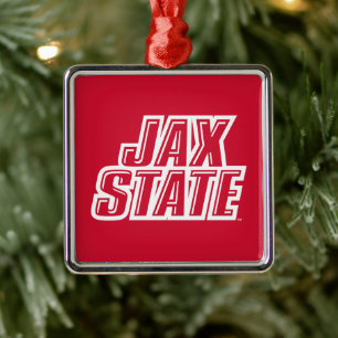 Jacksonville State University Holiday Metal Ornament