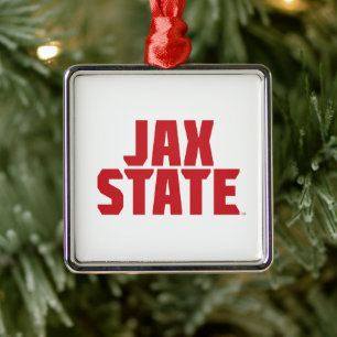 Jacksonville State University Holiday Metal Ornament
