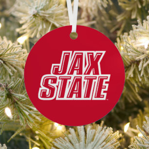 Jacksonville State University Holiday Metal Ornament