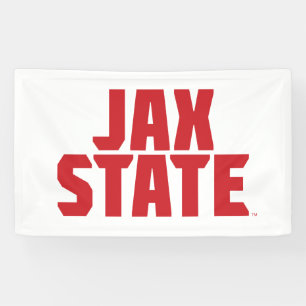 Jacksonville State University JAX STATE Bold Red Banner