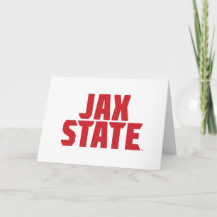 Jacksonville State University JAX STATE Bold Red Card
