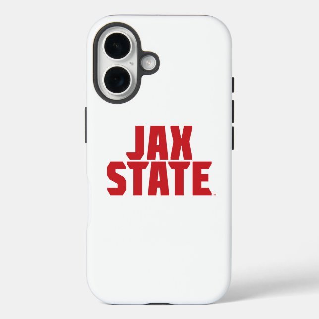 Jacksonville State University JAX STATE Bold Red Case-Mate iPhone Case (Back)