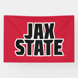 Jacksonville State University JAX STATE Bold Text Banner