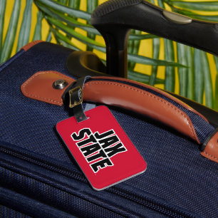 Jacksonville State University JAX STATE Bold Text Luggage Tag