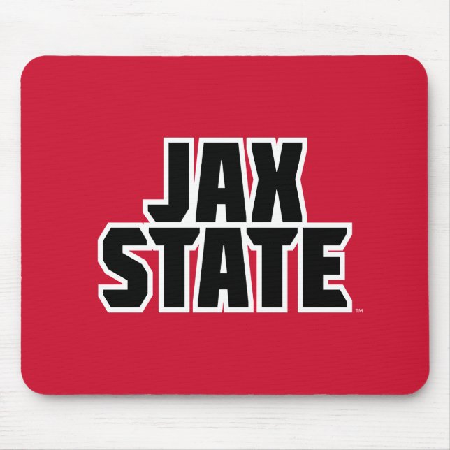 Jacksonville State University JAX STATE Bold Text Mouse Pad (Front)