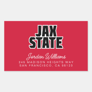 Jacksonville State University JAX STATE Bold Text Sticker