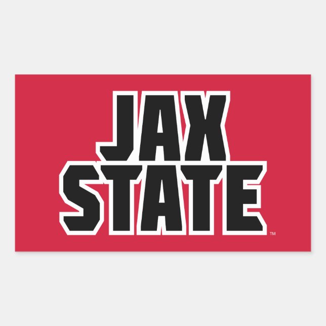 Jacksonville State University JAX STATE Bold Text Sticker (Front)