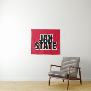 Jacksonville State University JAX STATE Bold Text Tapestry