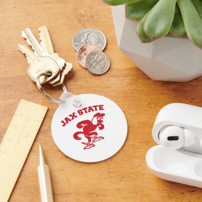 Jacksonville State University JAX State Gamecocks Keychain (Desk)