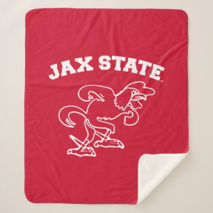 Jacksonville State University JAX State Gamecocks Sherpa Blanket