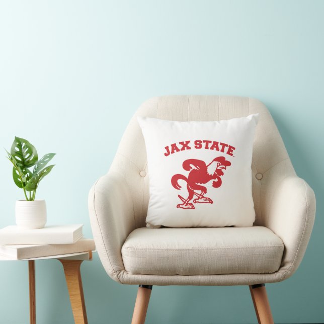 Jacksonville State University JAX State Gamecocks Throw Pillow (Chair)