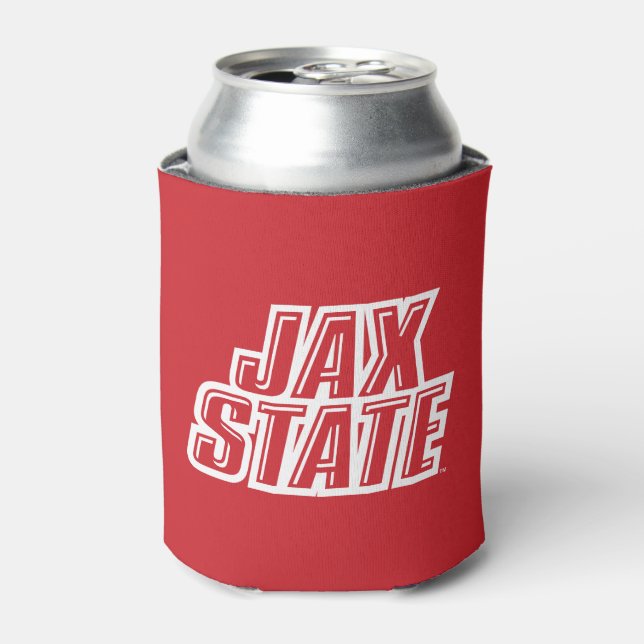 Jacksonville State University JAX STATE Logo Can Cooler (Can Front)