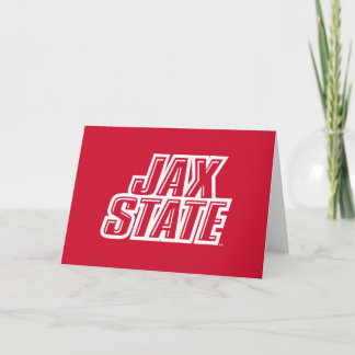 Jacksonville State University JAX STATE Logo Card