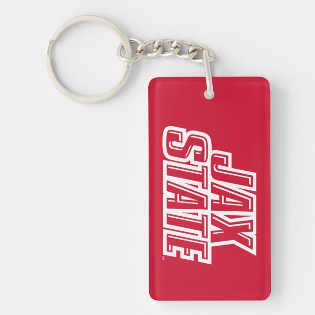 Jacksonville State University JAX STATE Logo Keychain (Front)