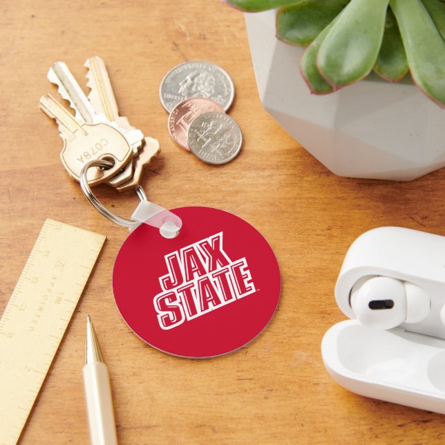 Jacksonville State University JAX STATE Logo Keychain (Desk)