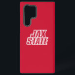 Jacksonville State University JAX STATE Logo Samsung Galaxy Case<br><div class="desc">Showcase your Jacksonville State University pride with this bold JAX STATE logo in crisp white against a deep navy background. This sleek and powerful design represents the strength, school spirit, and dedication of JSU students, alumni, and fans. Whether you're gearing up for game day, supporting your favourite team, or just...</div>
