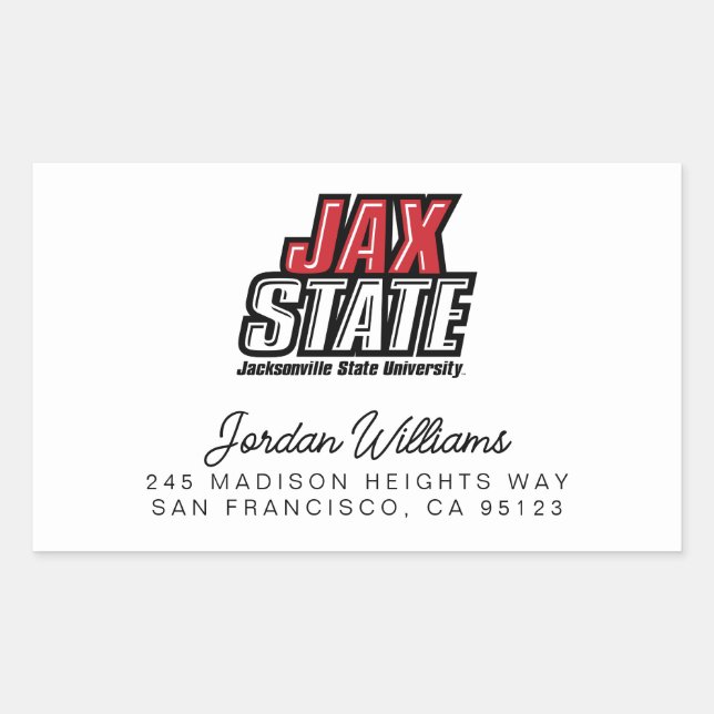Jacksonville State University JAX STATE Logo Sticker (Front)