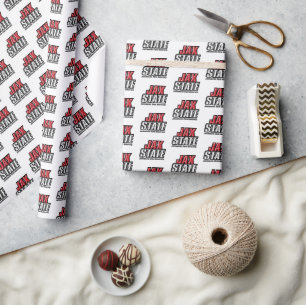 Jacksonville State University JAX STATE Logo Wrapping Paper