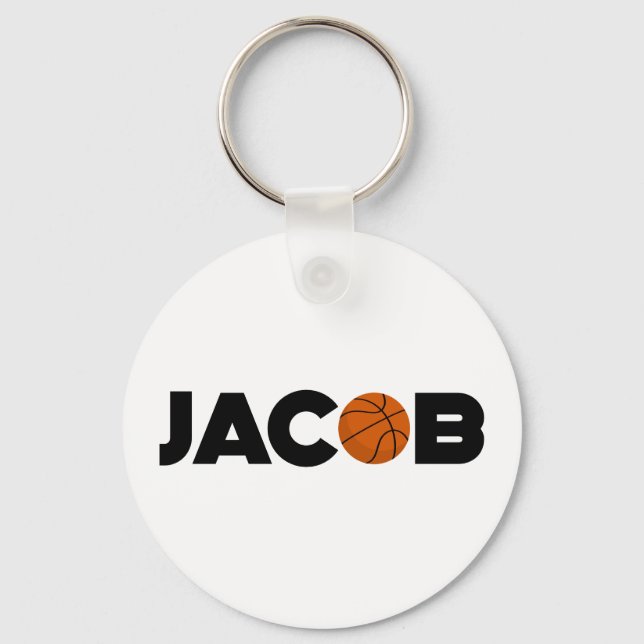 Jacob Basketball Keychain (Front)