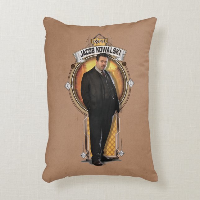 JACOB KOWALSKI™ Art Deco Panel Accent Pillow (Front(Vertical))