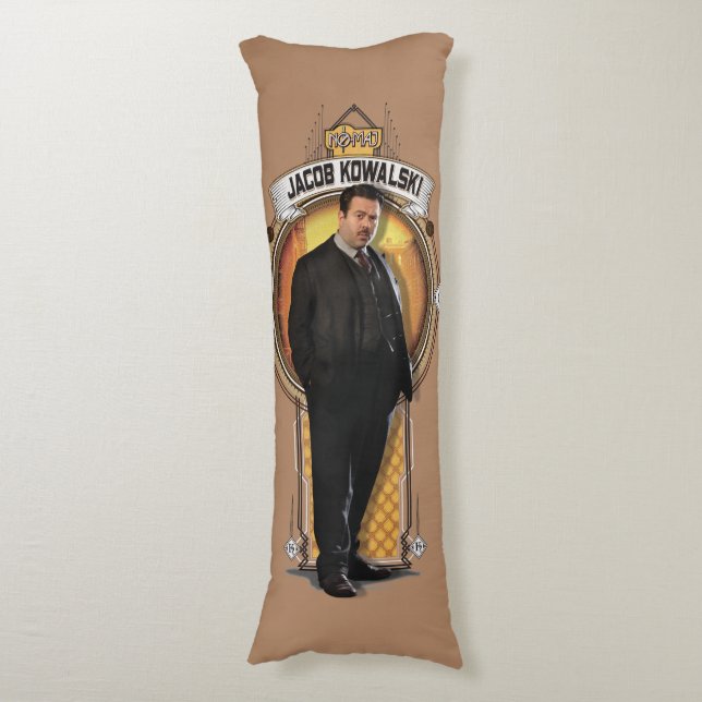 JACOB KOWALSKI™ Art Deco Panel Body Pillow (Front Vertical)