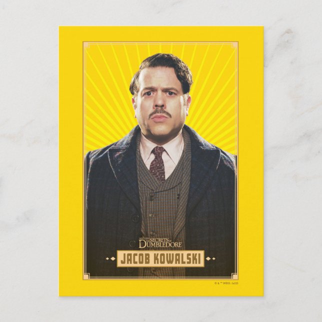 Jacob Kowalski Character Graphic Postcard (Front)