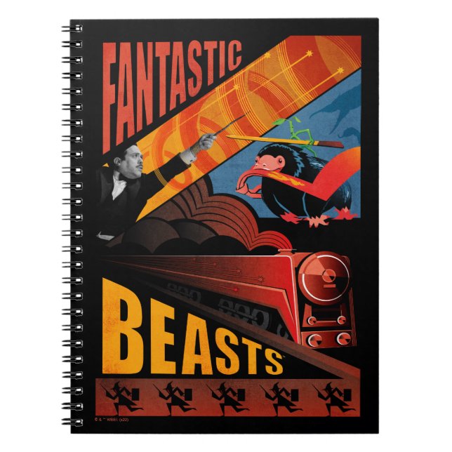 Jacob Kowalski Fantastic Beasts Vintage Poster Notebook (Front)