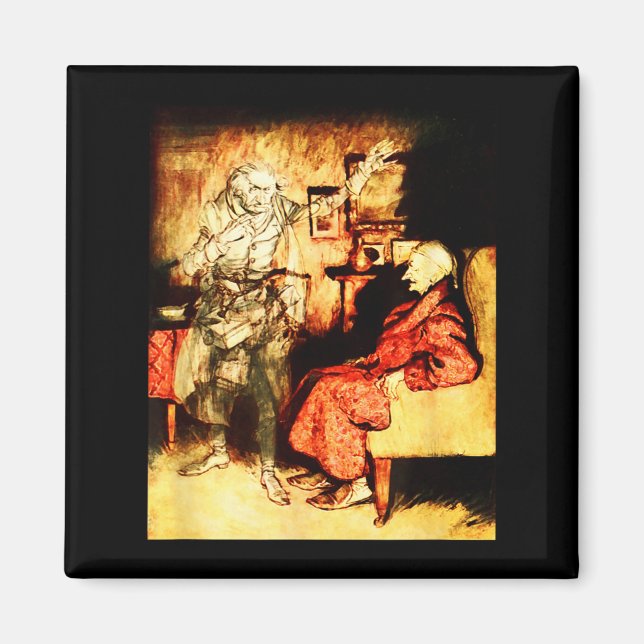 Jacob Marley Ghost Scrooge Bah Humbug Christmas Ca Magnet (Front)