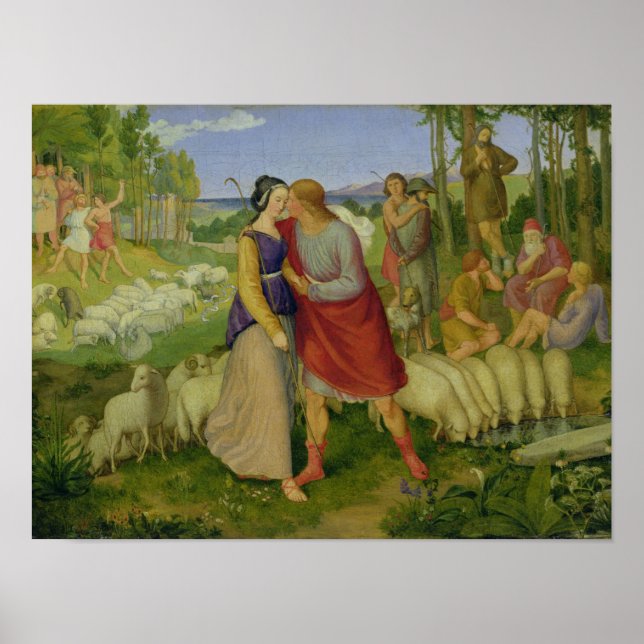 Jacob Meets Rachel, 1827 Poster (Front)