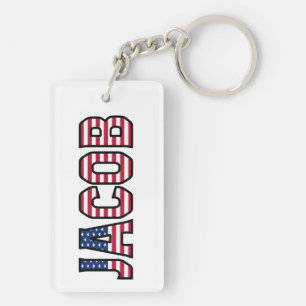 Jacob Name Vorname USA Flagge Anhänger Schlüssel Keychain