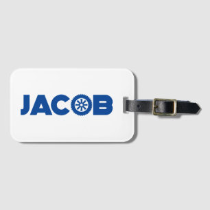 Jacob Petrol Head Luggage Tag