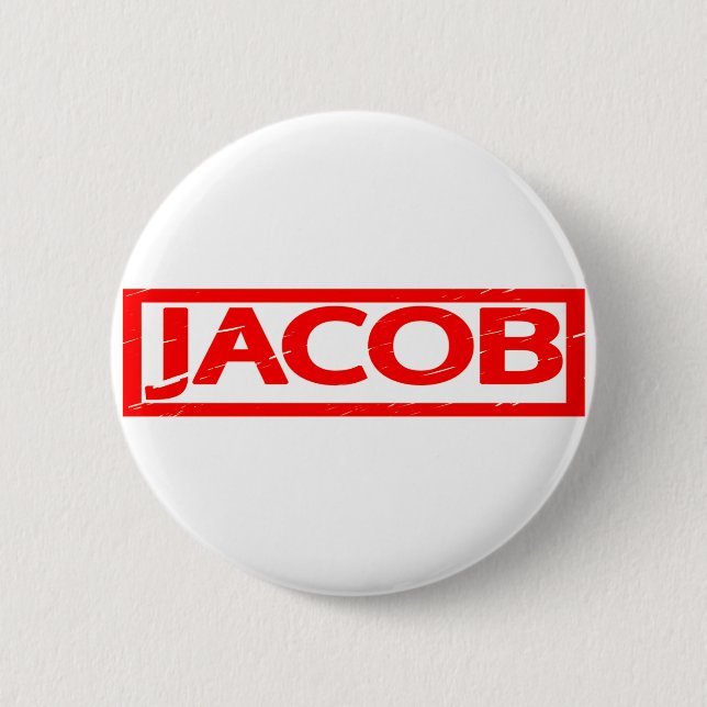 Jacob Stamp 2 Inch Round Button (Front)
