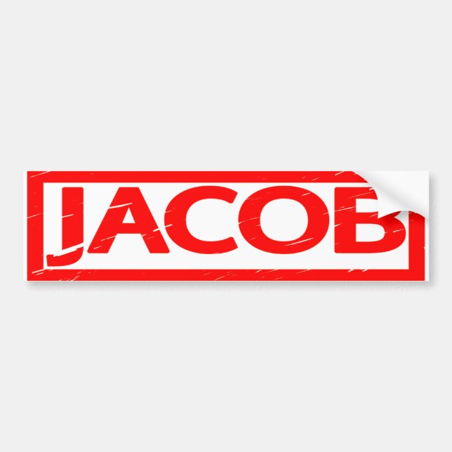 Jacob Stamp Bumper Sticker (Front)