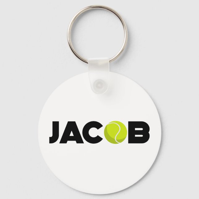Jacob Tennis Keychain (Front)