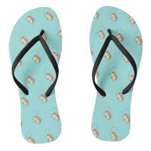 Jacob The Hedgehog Flip Flops