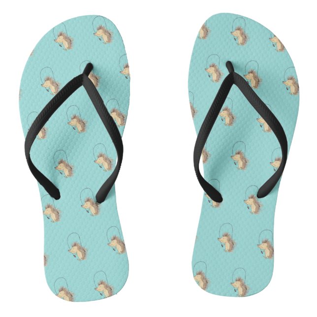 Jacob The Hedgehog Flip Flops (Footbed)