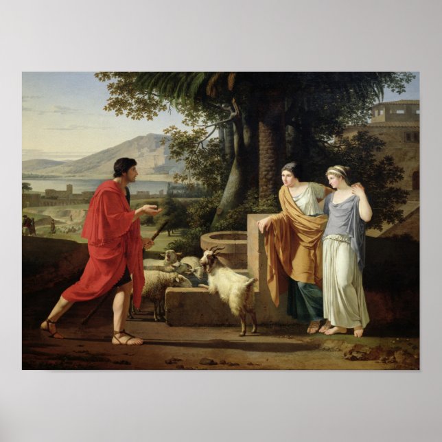 Jacob with the Daughters of Laban, 1787 Poster (Front)