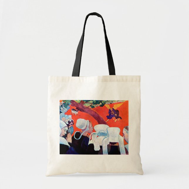 Jacob Wrestling with the Angel, Gauguin Tote Bag (Front)