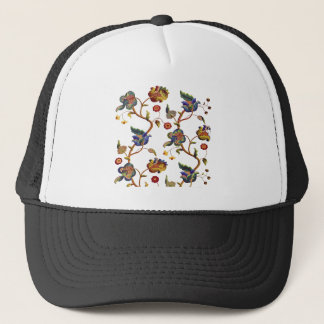 Jacobean Embroidered Albemarle Pattern Trucker Hat
