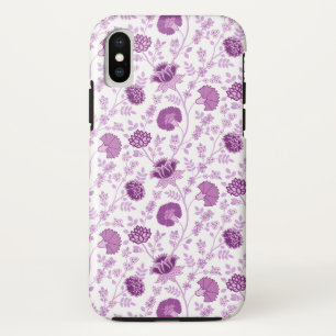 Jacobean Floral Repeat Pattern Pinks on White Case-Mate iPhone Case