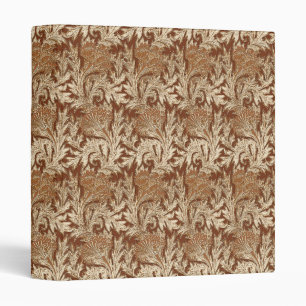 Jacobean Flower Damask, Taupe Tan and Cream Binder