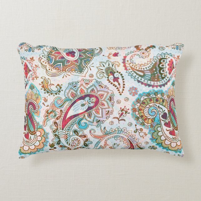 Jacobean seamless pattern. Flowers background, eth Accent Pillow (Front)