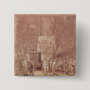 Jacobin Club During the Revolution 2 Inch Square Button