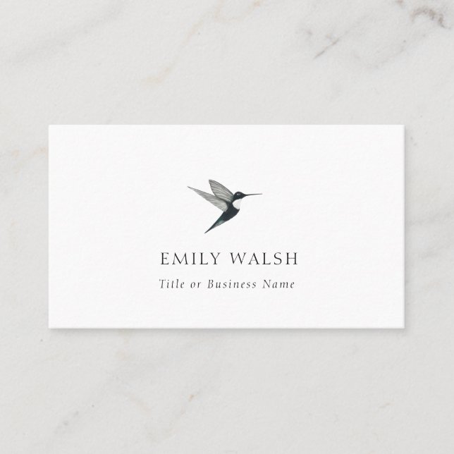 Jacobin Hummingbird Business Card (Front)